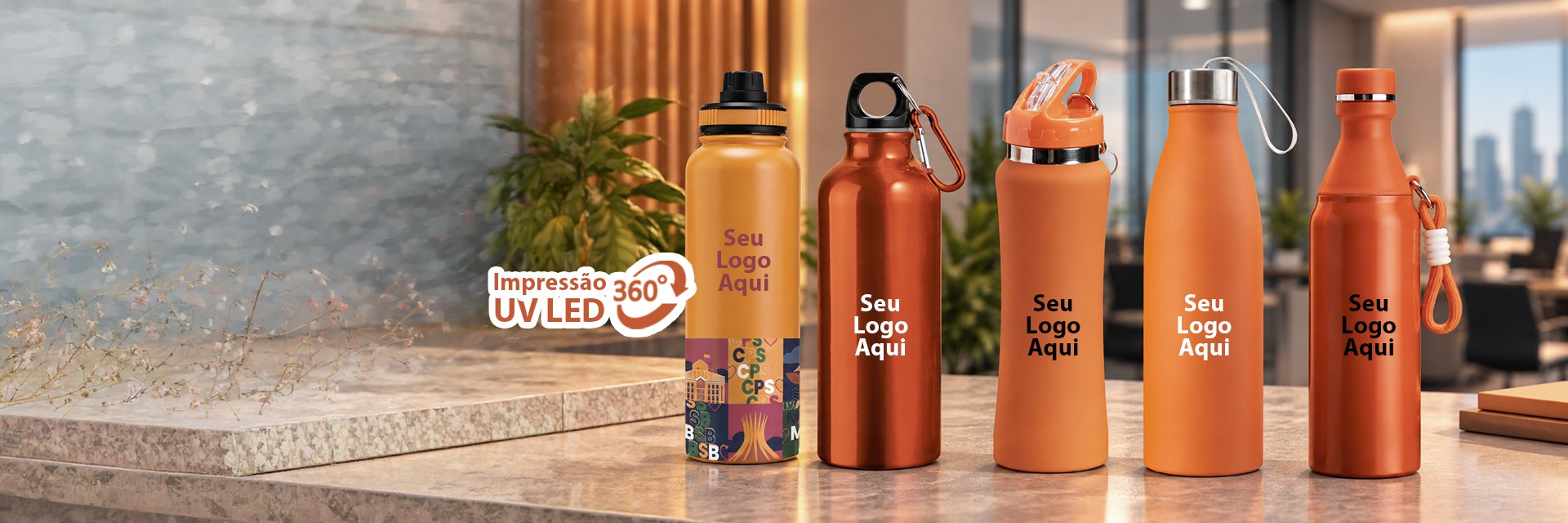 Garrafas e squeezes personalizados em Sorocaba